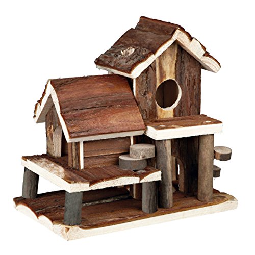 Pet Ting Natural Living Vogelhaus für Hamster, Maus, aus Holz von Pet Ting