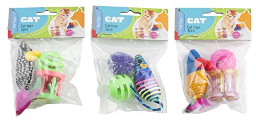 Pet Toys Beutel Spielzeug, 3 verschiedenen für Katzen von Pet Toys