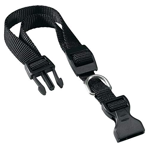 Pet Tribe Halsband aus Nylon, verstellbar, Schwarz, Breite 2 cm, Länge verstellbar von 43 cm bis 58 cm von Pet Tribe