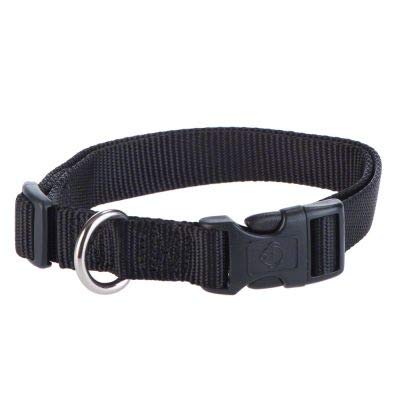 Pet Tribe Halsband aus Nylon, verstellbar, schwarz, Breite 1 cm, Länge verstellbar bis 32 cm von Pet Tribe