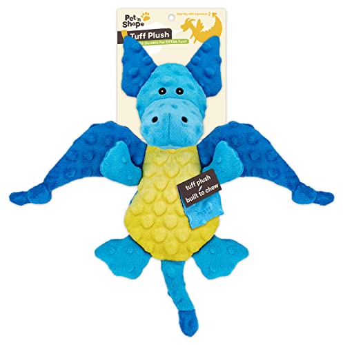 Pet 'n Shape Tuff No Stuffing Hundespielzeug, Plüsch, Fliegender Drache von Pet 'n Shape