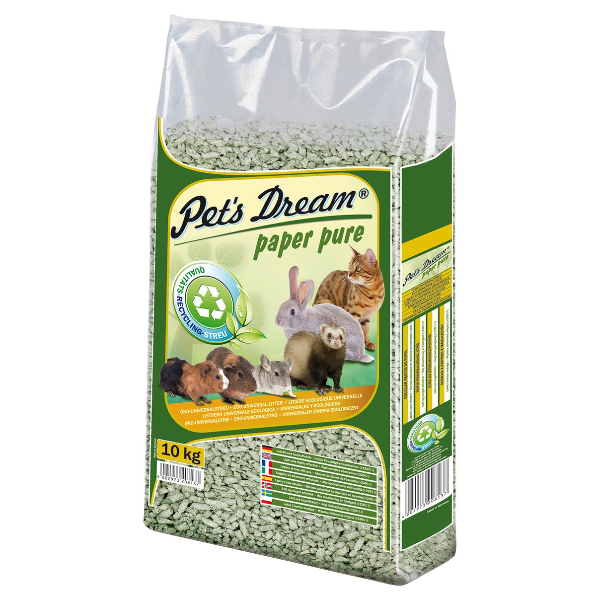 PET'S DREAM Paper Pure Papierpellet 10kg von Pet's Dream