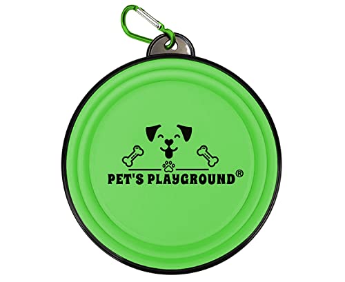 Pet's Playground Reisenapf für Hunde, 350 ml, Grün von Pet's Playground