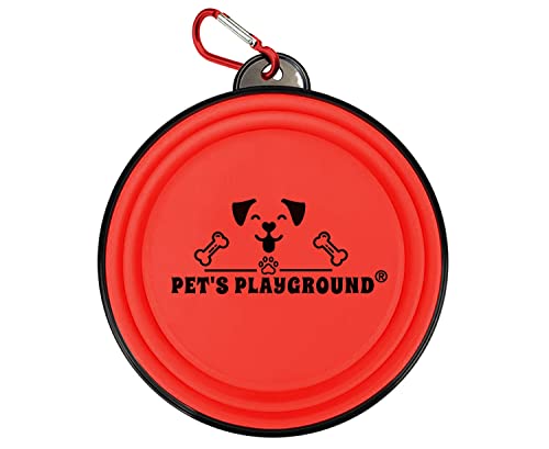 Pet's Playground Reisenapf für Hunde (350 ml, rot) von Pet's Playground