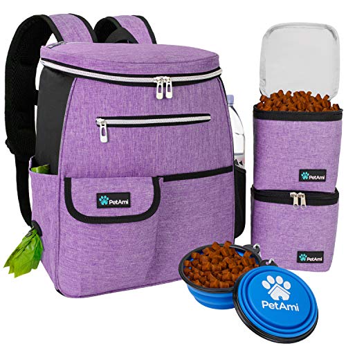 PetAmi Hunde-Reisetaschen-Rucksack, von Fluggesellschaften zugelassene Hundetaschen für Reisen, Welpenwindeltasche, Zubehör, Haustier-Camping-Essentials, Wanderzubehör, Geschenk für Hunde, Mutter, von PetAmi