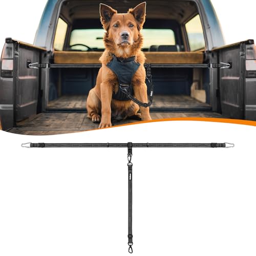 PetBonus LKW-Bett-Hundeleine, Ratschenspannung, verstellbare Bequeme Sicherheits-Line-System für Pick-Up Truck, Hundegurt für einen Hund von PetBonus