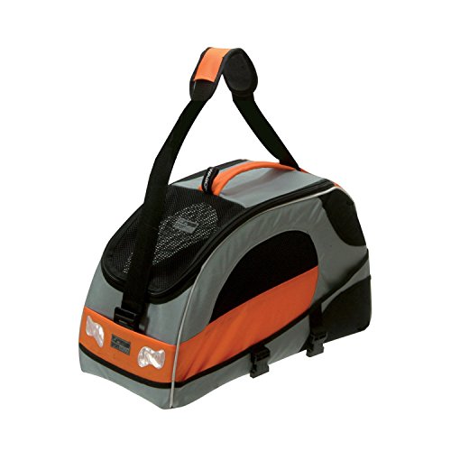 PetEGO SWB Sport Wagon Transporttasche für Haustiere, Silber/orange von Petego