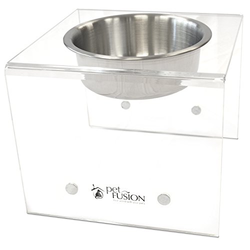 PetFusion Elevated SinglePod Magnetischer Hundefütterer [Attach, Detach]. (Groß, Single), 11 x 11 x 9 von PetFusion