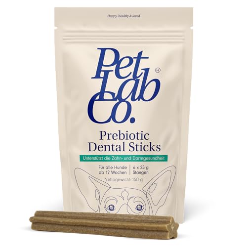 Petlab Co. Prebiotic Dental Sticks, Kaustangen für Hunde, die die Bildung von Plaque und Zahnstein gezielt angehen und den Atem frisch halten von PetLab Co.