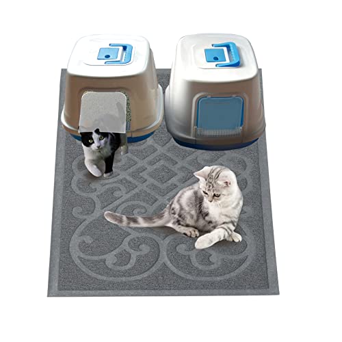 PetLike Cat Litter Mat Kitty Litter Mats, Traps Litter from Box and Cats, Cat Litter Trapping Mat Pet Feeding Mat, Soft on Kitty Paws, Waterproof Mats von PetLike