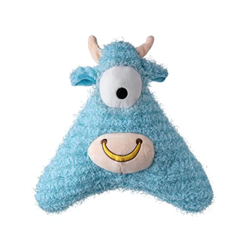 PetLove Barn Buddies Mooey Head Hundespielzeug, Plüsch, mit Quietschelement von PetLove