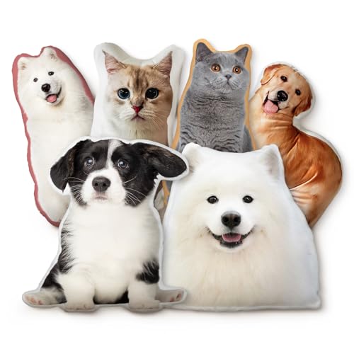 Benutzerdefiniertes Haustierkissen, personalisiertes Fotokissen, personalisiertes Kissen mit Bildern, individuelles Hunde-Gedenkkissen, individuelles Wurfkissen (längste Seite: 10 cm) von PetLuv Oases