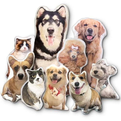 Personalisiertes Kissen, Haustierkissen, personalisiertes Foto, individuell gefüllt, Tiere Ihres Haustiers, individuelles Haustierkissen, Kissen für Haustiere (längste Seite: 30 cm) von PetLuv Oases