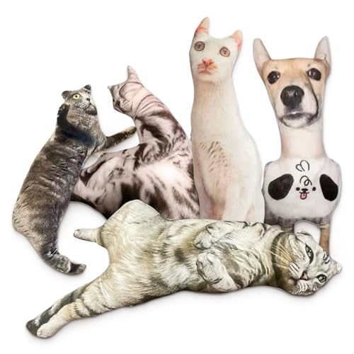 Ugly Cat Pillow Hot Ugly Cat Dog Zany Pillow Custom Pet 3D Shape Pillow (The Longest Side:10.0 cm) von PetLuv Oases