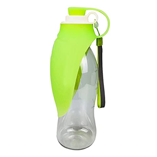 580 Ml Tragbarer Hund Reise Wasserflasche Tierausflug Trinkflasche Blatt Typ Falten Wassereinzug, Trinkbecher, Katze und Hund Wasserkocher Blatt Silikon Outdoor Wasser Flasche Haustier von PetPhindU