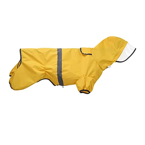 Corgi Raincoat Dog Raincoat Vier-Legs Ganzkörper-Raincoat Hund Poncho Transparent Hat Raincoat Leichte Poncho für Corgi von PetPhindU