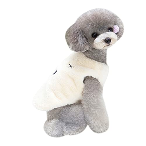 Haustier Hund Mantel, Weiche Warme Fleece Hund Jacke Winddicht Kleine Hund Jacke Welpen Kalten Wetter Kleidung Leichte Fleece Pet Strickjacke Kostüm Pet Atmungsaktiv Stretch-Fleece Mantel von PetPhindU