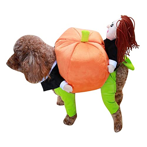 Hund Halloween Kostüm Lustige Teddy -Haustier -Hund -kürbis -Cosplay -kostüm Kleine Hunde und Katzen Cosplay Party Lieferungen Halloween Kleidung Urlaub Dekoration Süßes Welpe Katze Kleid von PetPhindU