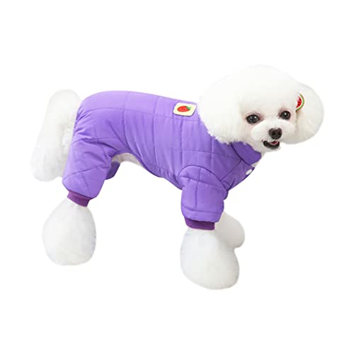 Hund Kaltes Wetter Schichten Hund Wintermantel Hunde Winterjacke Haustier Hund Kleidung Herbst und Winter Teddy Katze Kleine Hund Haustier Kleidung Baumwollmantel Weiches Fleece -Futter von PetPhindU