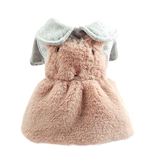 Hund Kleid Pet Weiche Warme Fleece Rock Nette Katze Hund Prinzessin Kleid Hund Kleid Plüsch Kaninchen Kleidung für Welpen Weihnachten Pet Kleidung Teddy Schnauzer Chihuahua Kostüm von PetPhindU