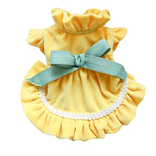 Hund Kleid Schöne Prinzessin Tutu Kleid Süße Pet Rüschen Kleid Haustier Hund Bogen Rock Welpen Kleidung Hund Kleid Bekleidung für Kleine Hunde von PetPhindU