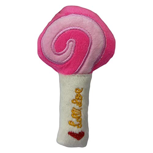 Hund Quietschende Stofftier, Lollipop Zähne Spielzeug Reinigung Plüsch Nettes Spielzeug für Welpen Zahnen Medium Small Pet Hund Chew Spielzeug von PetPhindU