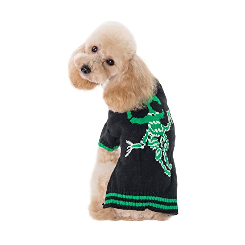 Hund Weihnachtspullover Weihnachtsheilspülpullover Hund Kleidung Frühling Herbst Teddy Pudel Welpe Pullover Weihnachtskleidung Elch Weihnachtskleid Hunde Strickpullover Strickkleidung von PetPhindU