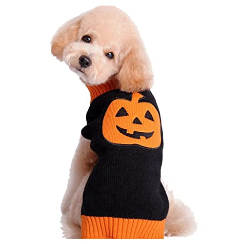 Hunde Halloween Kostümschädel Halloween Haustier Pullover Haustier Kostüm Hund Kleidung Pullover Cosplay Kostüm Urlaub Dekoration Haustier Pullover Cosplay Party für Kleine Hunde Katzen von PetPhindU