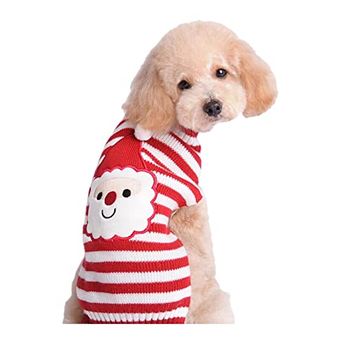 Hunde Weihnachtspullover Weihnachtsheilstierpullover Haustier Kleidung Kleiner und Mittlerer Hund Pudel Teddy Santa Claus Haustier Strickpullover Hund Kleidung Kaltes Wetter Hunde Kleidung von PetPhindU