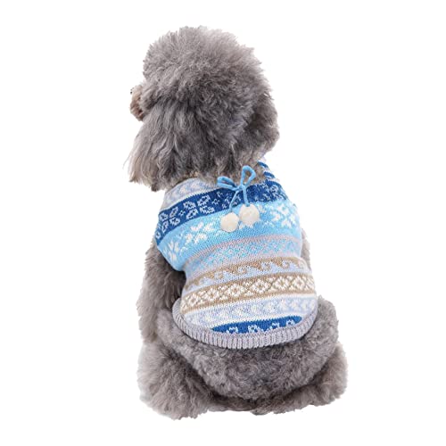 Hunde Weihnachtspullover Weihnachtsheilstierpullover Haustier Kleidung Kleiner und Mittlerer Hund Pudel Teddy Santa Claus Haustier Strickpullover Hund Kleidung Kaltes Wetter Hunde Kleidung von PetPhindU