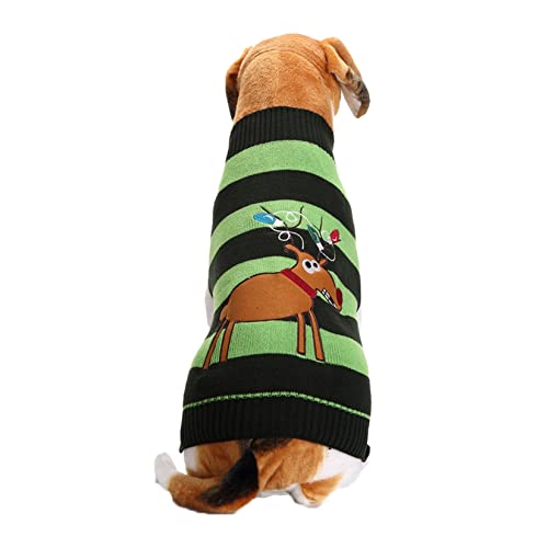 Hunde Weihnachtspullover Weihnachtsheilstierpullover Haustier Kleidung Kleiner und Mittlerer Hund Pudel Teddy Santa Claus Haustier Strickpullover Hund Kleidung Kaltes Wetter Hunde Kleidung von PetPhindU