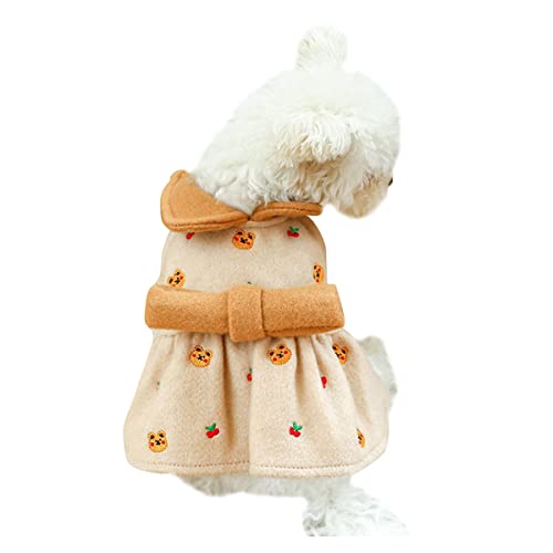 Hundekleid Hunde Kostüm Hundekleid Katze Outfits Bekleidung Haustier Kleidung Hund Katze Kleidung Herbst Winter Warm Prinzessin Kleid Warmes Weiches Hund Pullover Rock Prinzessin Kleid von PetPhindU