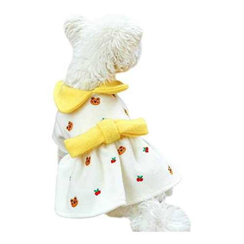 Hundekleid Hunde Kostüm Hundekleid Katze Outfits Bekleidung Haustier Kleidung Hund Katze Kleidung Herbst Winter Warm Prinzessin Kleid Warmes Weiches Hund Pullover Rock Prinzessin Kleid von PetPhindU