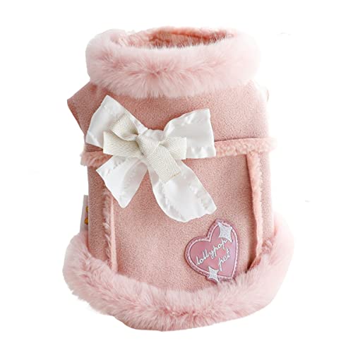 Hundekleid Hunde Kostüm Hundekleid Katze Outfits Bekleidung Hundekleidung Herbst und Winter Kleidung Katze Prinzessin Baumwollmantel Wildleder Dicke Sektion Kleiner Hund Teddy Haustier von PetPhindU