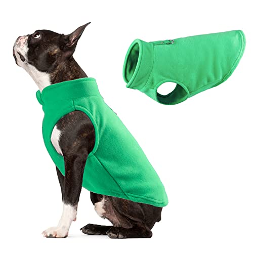 Hundemantel Haustier Kleidung Verdickte Farbige Fleece Haustier Weste Hunde Kleidung Kleine Hund Schichten Pullover Winddes Hundejacke Haustiermantel Kleidung mit Leinenloch Leichte von PetPhindU