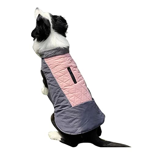 Hundemantel Herbst und Winter Hunde Gepolsterte Weste Outdoor Hundekleidung Doppelseitige wasserdichte Haustierkleidung Haustier Mantel mit Leinen Hole Hunde Winterjacke Hunde Kaltes von PetPhindU