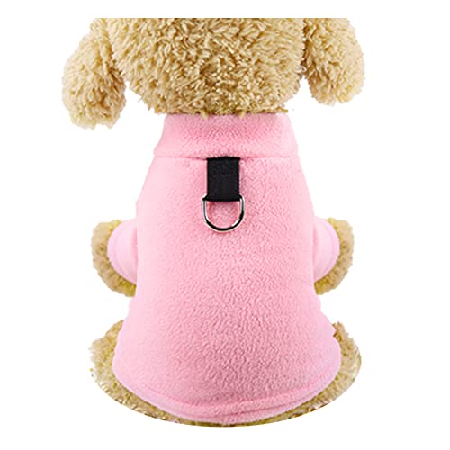 Hundemantel Hund Fleece Jacke Leichte Jacke Fleece Pullover Haustier Hunde Kleidung Haustier Mantel Kleidung mit Leinenloch Polar Fleece Herbst und Winter Warm Warm Hundekleidung von PetPhindU