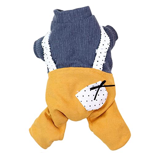 Hundemantel Hunde Fleece Jacke Kleiner Hund Pullover Herbst und Winter Hund Kleidung Verdickt Warm und Komfortable Kleine Hund Gestreifte Katze Overalls Haustier Kleidung Bekleidung von PetPhindU