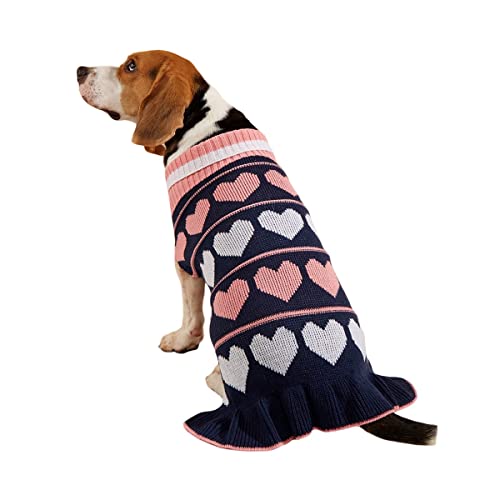 Hundepullover Strickwege Haustiermäntel Hunde Winterkleidung Hundekleidung & Accessoires Hund Kleidung Sherina Teddy Pudel Chihuahua Katze Winter Warmer Tupfen Strick -Prinzessin Pullover von PetPhindU