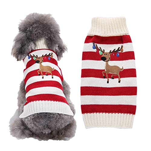 Hundepullover Strickwege Haustiermäntel Hunde Winterkleidung Hundekleidung & Accessoires Mode Warme Weihnachtswinter -haustierpullover Funkfestes Kostüm Koji Pelz Kleidung Winter von PetPhindU