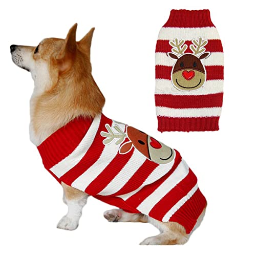 Hundepullover Strickwege Haustiermäntel Hunde Winterkleidung Hundekleidung & Accessoires Mode Warme Weihnachtswinter -haustierpullover Funkfestes Kostüm Koji Pelz Kleidung Winter von PetPhindU