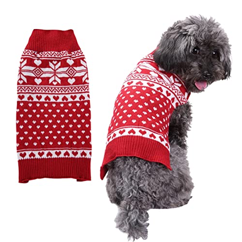 Hundepullover Strickwege Haustiermäntel Hunde Winterkleidung Hundekleidung & Accessoires Mode Warme Weihnachtswinter -haustierpullover Funkfestes Kostüm Koji Pelz Kleidung Winter von PetPhindU