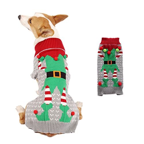 Hundepullover Strickwege Haustiermäntel Hunde Winterkleidung Hundekleidung & Accessoires Mode Warme Weihnachtswinter -haustierpullover Funkfestes Kostüm Koji Pelz Kleidung Winter von PetPhindU