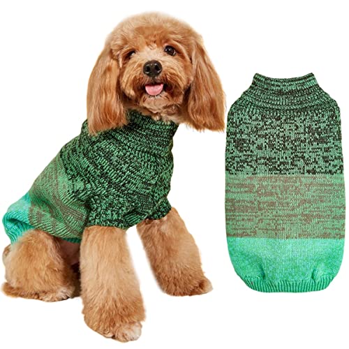 Hundepullover Strickwege Haustiermäntel Hunde Winterkleidung Hundekleidung & Accessoires Retro Ethnischer Pullover Warm Gestreifte Farbenfrohe Farbveränderte Gestrickte Hundepullover von PetPhindU