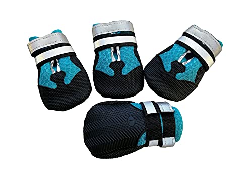 Hundeschuhe Hunde Fuß Abdeckung Breathable Ineinander Greifen Schuhe Strapazierfähigen Pfötchen Schutz Hund Putzmittel Large Medium Hunde Golden Retriever Labrador Samojeden Collie von PetPhindU