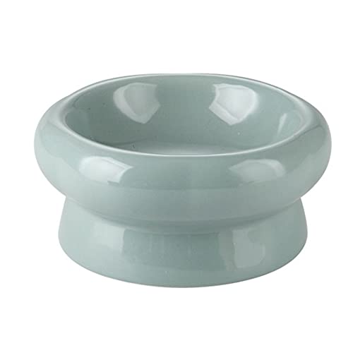 Keramik Raised Katze Schalen Kleine Hundefutter Schalen Tilted Cat Bowl Schützen Pet Spine Anti Vomiting Pet Food Bowl für Katzen, Kätzchen und Kleine Hunde von PetPhindU