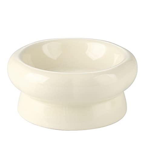 Keramik Raised Katze Schalen Kleine Hundefutter Schalen Tilted Cat Bowl Schützen Pet Spine Anti Vomiting Pet Food Bowl für Katzen, Kätzchen und Kleine Hunde von PetPhindU