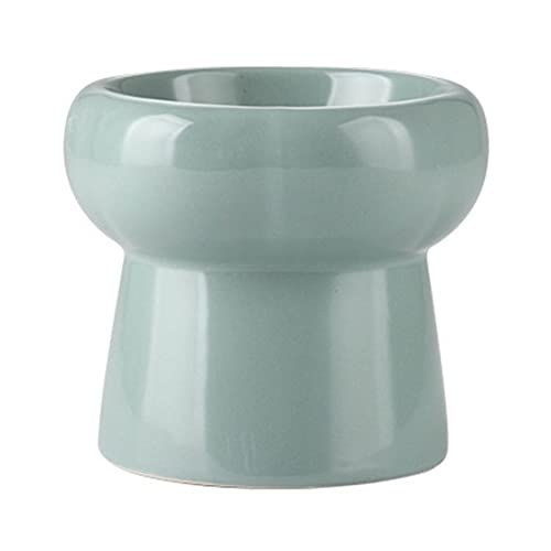 Keramik Raised Katze Schalen Kleine Hundefutter Schüsseln Pet Feeder Tilted Cat Bowl Schützen Pet Spine Anti Vomiting Pet Food Bowls für Katzen, Kätzchen und Kleine Hunde von PetPhindU