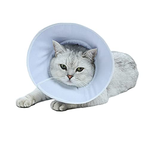 Pet Erholung Kragen Halskragen Katze Kegel-Kragen für Sterilisation Chirurgie Wundheilung Cat Grooming Kragen Weiche Baumwolle Reine Farben-Anti-Biss Lecken von PetPhindU