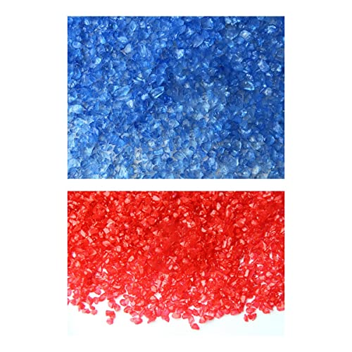 PetPhindU 1000 G Aquarium Kies Fischtank Kit Fisch Tank Hintergrund Landschaftsbaublau Glas Sandglas Gefärbte Perlen Gefärbte Sand Fisch Tank Boden Sand Aquarium Landschaft Dekorativen Boden Sand von PetPhindU